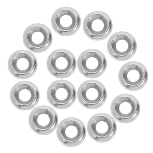 Mipcase 200pcs 304 Stainless Steel Countersunk Finishing Washers Flat Round Gaskets Metal Locking Washers for Screws Mechanical and Industrial Fastening Applications in Saudi Arabia