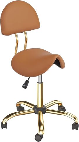 OmySalon Drafting Chair,Ergonomic Office Desk Chair with Back Support,Tall Adjustable Rolling Stool with Footrest & Thick Seat Cushion,Computer Chair for Salon Medical Spa Home Bar Kitchen, Black in Kuwait