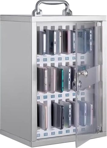 Cell Phone Charging Stations Phone Storage Cabinet Stainless Steel Mobile Phone Cabinet Classroom Mobile Phone Storage Cabinet 24-Bit Mobile Phone Box Wall-Mounted Mobile Phone Locker (24) in Saudi Arabia