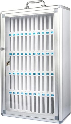 Cell Phone Charging Stations Cell Phones Storage Cabinet Cell Phone Cabinet Mobile Phone Storage Box Mobile Phone Safe Box Corporate Meeting Rooms (Silver 60) in Saudi Arabia