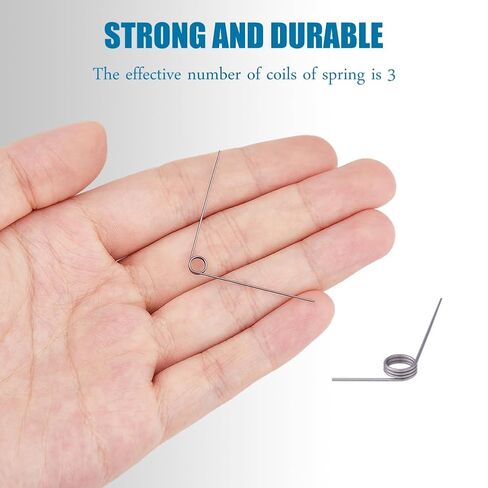 SUPERFINDINGS 36PCS 90 Degree Torsional Spring Stainless Steel Torsion Spring V-Shaped Torsional Spring 0.5mm Wire Diameter Mechanical Torsion Spring, 3 Laps 5mm OD in Saudi Arabia