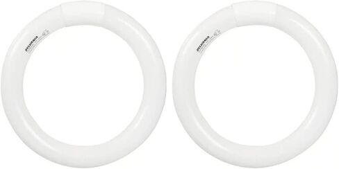 (2 Pack) Sylvania 23539 Bright/Warm White, Premium Circline Fluorescent T9 Circle 12 inch Diameter, 32 watts, 3000K, 2100 lumens, 80 CRI Fluorescent Light Bulb in Saudi Arabia