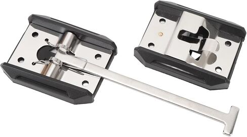 LiebeWH RV Trailer Door Holder Stainless Steel T Style Entry Door Latch Catch, Heavy Duty Exterior Hook Keeper for Campervan Motorhome Trailer Replacement Upgrade (6inch) in Saudi Arabia