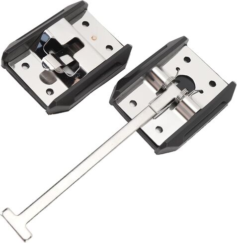 LiebeWH RV Trailer Door Holder Stainless Steel T Style Entry Door Latch Catch, Heavy Duty Exterior Hook Keeper for Campervan Motorhome Trailer Replacement Upgrade (6inch) in Saudi Arabia