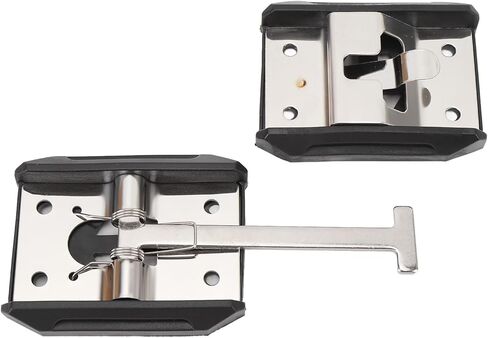 LiebeWH RV Trailer Door Holder Stainless Steel T Style Entry Door Latch Catch, Heavy Duty Exterior Hook Keeper for Campervan Motorhome Trailer Replacement Upgrade (4inch) in Saudi Arabia