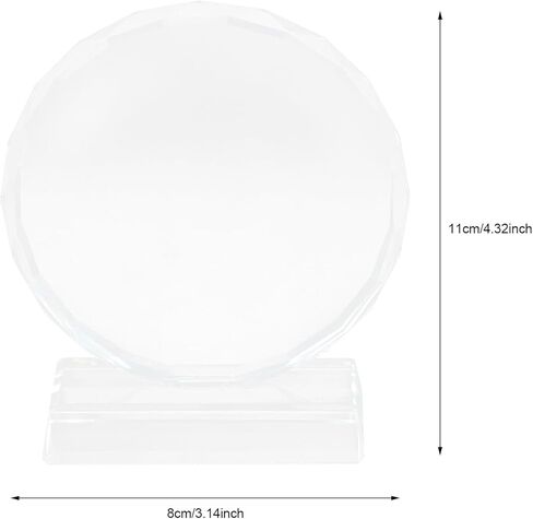 CLISPEED Blank Crystal Trophy: Glass Trophy Award for Recognition, Crystal Prize Desktop Decor, Mini Award for Kids Adults, Soccer Golf School Office Display in Saudi Arabia