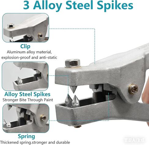 مشبك كابل أرضي، مشبك كابل أرضي مضاد للكهرباء الساكنة مع 3 مسامير فولاذية من سبائك الصلب، سلك بطول 16.4 قدم لمحطات الوقود وخزانات مستودعات النفط والمصانع الكيميائية in Kuwait