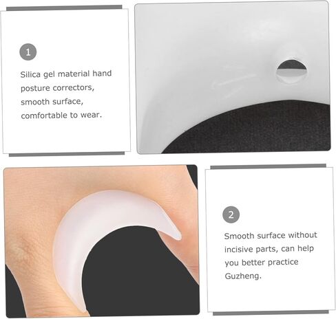 VANZACK 1 Set Hand Posture Rectifiers for Guzheng Ergonomic Design Easy to Clean Reusable Practice Correctors for Beginners Includes Rectifiers Tape in Saudi Arabia