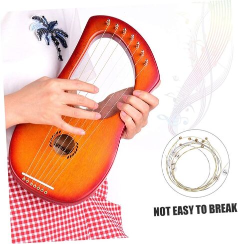 HANABASS 19Pcs Lyre Steel Strings for Simple Lyre Durable and Replacement Accessories Sound with Rich Resonance Compatible with Lyre Harp in Saudi Arabia