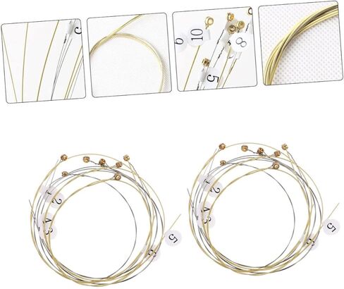 HANABASS 19Pcs Lyre Steel Strings for Simple Lyre Durable and Replacement Accessories Sound with Rich Resonance Compatible with Lyre Harp in Saudi Arabia