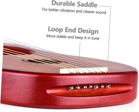 HANABASS 19Pcs Lyre Steel Strings for Simple Lyre Durable and Replacement Accessories Sound with Rich Resonance Compatible with Lyre Harp in Saudi Arabia