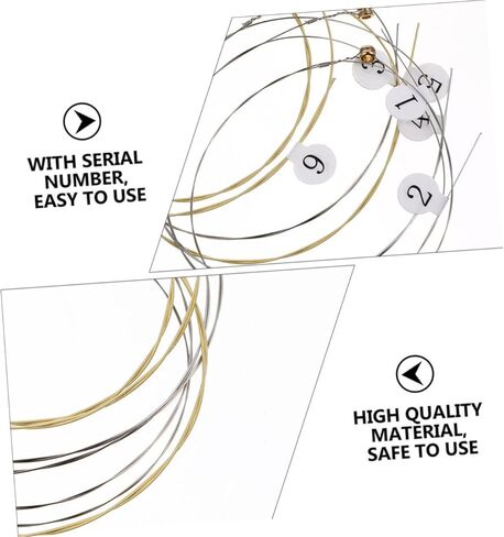 HANABASS 19Pcs Lyre Steel Strings for Simple Lyre Durable and Replacement Accessories Sound with Rich Resonance Compatible with Lyre Harp in Saudi Arabia