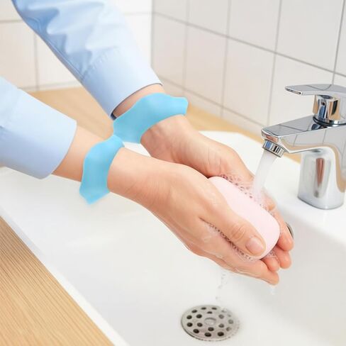 3 Pairs Water Absorbent Silicone Wrist Wraps Elastic Retractable Face Washing Wristbands Comfortable Skincare Bands Liquid Arm Strap Silicone Wrist Bands for Washing Face Water Guards Prevent (Small) in Saudi Arabia