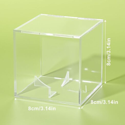 16 Pack UV Protected Acrylic Boxes for Display,Clear Display Case Baseball Cube Memorabilia Showcase Autograph Ball Protector in Saudi Arabia