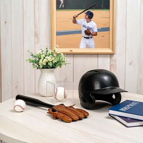 16 Pack UV Protected Acrylic Boxes for Display,Clear Display Case Baseball Cube Memorabilia Showcase Autograph Ball Protector in Saudi Arabia