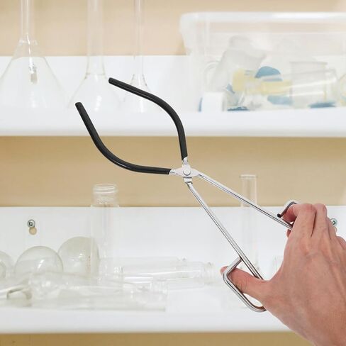 Zerodeko Laboratory Beaker Clamp Tongs Metal Holder for Hot Beakers Chemistry Lab Equipment with Adjustable Grip Suitable for Scientific and Biology Experiments in Saudi Arabia