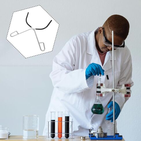Zerodeko Laboratory Beaker Clamp Tongs Metal Holder for Hot Beakers Chemistry Lab Equipment with Adjustable Grip Suitable for Scientific and Biology Experiments in Saudi Arabia