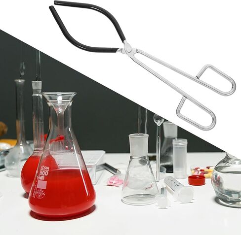 Zerodeko Laboratory Beaker Clamp Tongs Metal Holder for Hot Beakers Chemistry Lab Equipment with Adjustable Grip Suitable for Scientific and Biology Experiments in Saudi Arabia