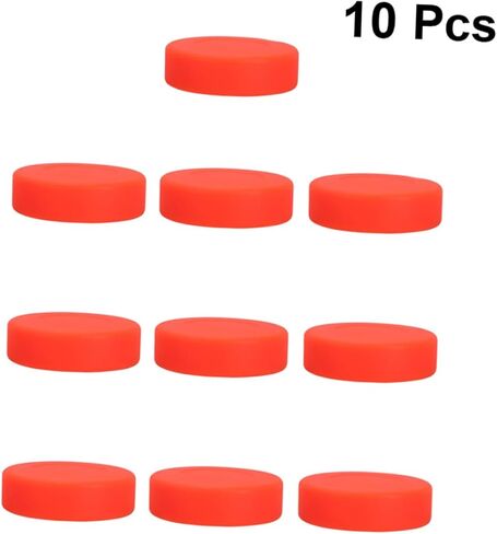 10 قطعة من كرات الهوكي البلاستيكية ذات الصلابة القابلة للتعديل، كرات هوكي مطاطية غير لامعة، مستلزمات رياضية ذات حجم قياسي للعبة والممارسة in Kuwait