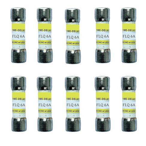 10 عبوات جديدة من صمامات تأخير الوقت FLQ-6A FLQ 6A 500Vac، صمامات خرطوشة تأخير الوقت FLQ-6 in Kuwait