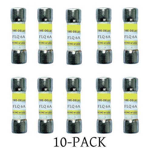 10 عبوات جديدة من صمامات تأخير الوقت FLQ-6A FLQ 6A 500Vac، صمامات خرطوشة تأخير الوقت FLQ-6 in Kuwait