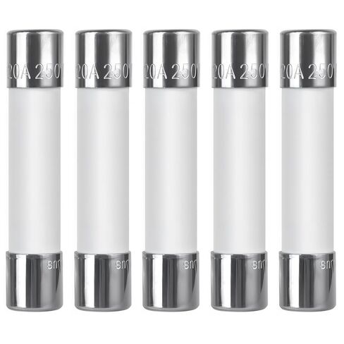 مصهر الميكروويف - 20 أمبير 250 فولت من السيراميك ذو النفخ البطيء، بديل مباشر لـ GE WB27X10388، مناسب عالمي للدوامة وكينمور ومعظم العلامات التجارية للميكروويف، 6 مم × 32 مم - 6 قطع in Kuwait