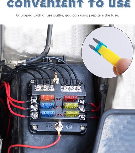 120PCS Car Fuses Assortment Kit,Car Accessories Blade Fuse Kit with Puller Tool,Mini Fuses 2A/3A/5A/7.5A/10A/15A/20A/25A/30A/35A,Suitable for Most Cars Boats Trucks SUVs RVs ATV Etc in Saudi Arabia