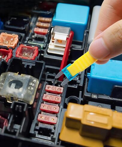 120PCS Car Fuses Assortment Kit,Car Accessories Blade Fuse Kit with Puller Tool,Mini Fuses 2A/3A/5A/7.5A/10A/15A/20A/25A/30A/35A,Suitable for Most Cars Boats Trucks SUVs RVs ATV Etc in Saudi Arabia
