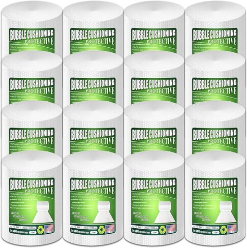 A&A Heavy-Duty Bubble Wrap Cushioning Roll – 2 Pack x12"x36’ Perforated Every 12", Tear-Resistant Packing Wrap for Moving, Shipping & Storage Made in USA in Kuwait