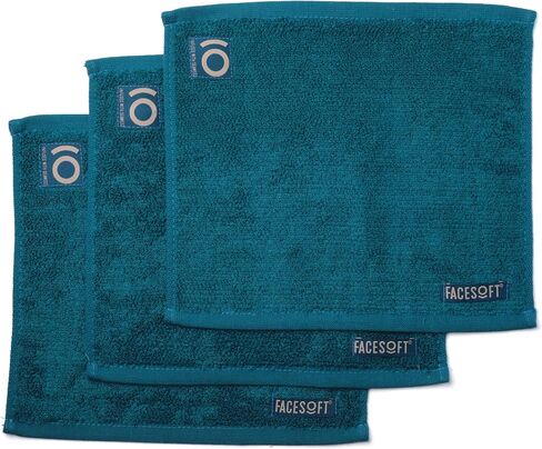 مناشف الأعشاب البحرية FACESOFT Mini PRO - منشفة تمرين قطنية ناعمة وماصة - بدون ألياف دقيقة صناعية أو بلاستيك - مناشف الصالة الرياضية للعرق - 3 قطع in Kuwait
