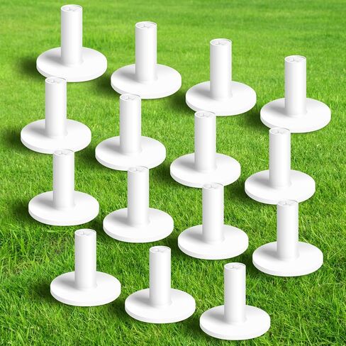 Amy Sport Rubber Golf Tees for Driving Range Value 15 Pack, 1.5’’ or 2.0’’ White/Black Holders for Hitting Mats Indoor Outdoors, Stable Height Control in Saudi Arabia