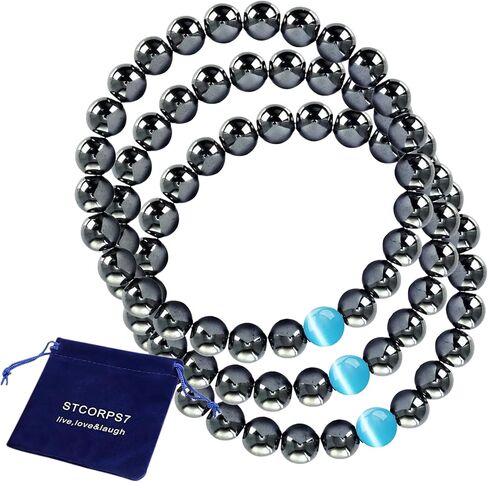 سوار نحاسي STCORPS7 للرجال والنساء، سوار مغناطيسي من النحاس النقي بنسبة 99.9% مع سوار شفاء طبيعي من مغناطيس غاوس الفعال للعلاج بالمجوهرات in Kuwait