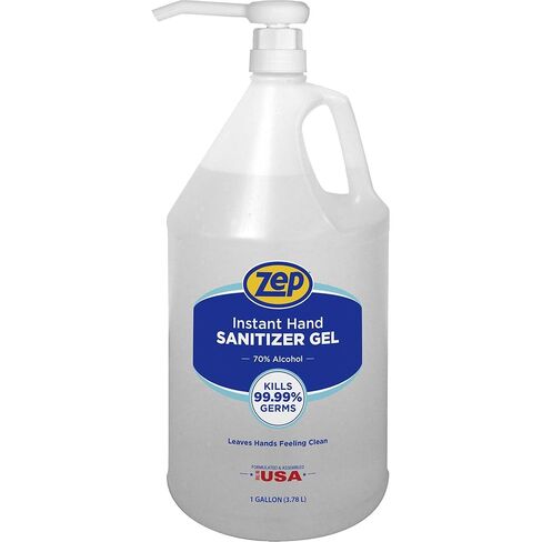 Zep Hand Sanitizer Gel, Clean Scent, 1 Gallon, Clear in Saudi Arabia