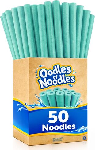 50 Pack Yellow Oodles of Noodles Foam Swimming Pool Noodles in Saudi Arabia