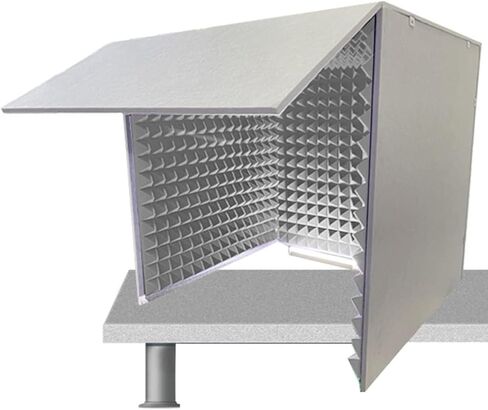 Desktop Soundproof Cover,Microphone Isolation Booth Cube,Portable Vocal Booth,isolation Booth For Music Studio Bedroom Home, Decreasing Noise,for Recording Studio, Podcasts, S,Green-80*80*80cm in Saudi Arabia