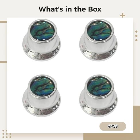 مقابض جيتار مرصعة بالكروم، ومقابض جيتار الجهير، ومقابض جهير الجاز، وأربعة قطع، لمقاييس الجهد بقطر 6 مم أو أقل، سهلة التركيب عبر مفتاح ربط سداسي in Kuwait