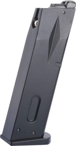 Evike Airsoft - Mag for WE Marui M9 Series GBB Airsoft Gas Blowback Airsoft Pistols من WE (اللون: أسود/أخضر غاز) in Kuwait
