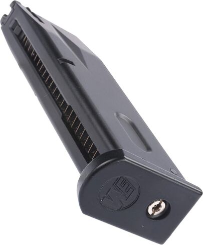 Evike Airsoft - Mag for WE Marui M9 Series GBB Airsoft Gas Blowback Airsoft Pistols من WE (اللون: أسود/أخضر غاز) in Kuwait