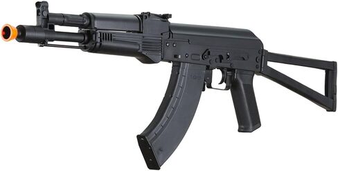 بندقية لانسر التكتيكية AK KR-104S Airsoft AEG مع مخزون مثلث Airsoft (اللون: أسود) in Kuwait
