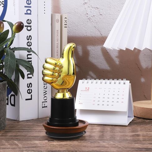 Mini Thumbs Up Trophy Award, 5.12in Plastic Winner Trophies for Celebrations, Sports, Classroom, Office, and Competitions in Saudi Arabia