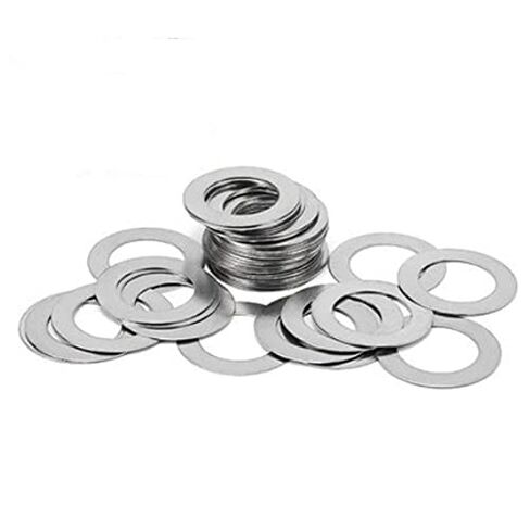 Washers,Flat Washer, Lock washers 100pcs Stainless Steel Flat Washer, Thickness 0.2mm, M3 M4 M5 Ultra Thin Adjusting Gasket(M5x7) in Kuwait