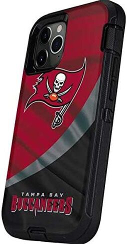 Skinit Decal Phone Skin Compatible with OtterBox Defender Case for iPhone 12 Pro Max - Officially Licensed NFL Tampa Bay Buccaneers Design in Saudi Arabia
