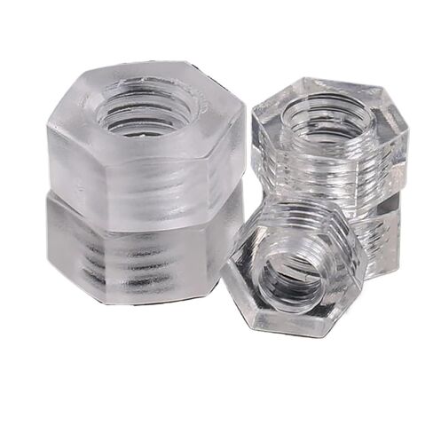 nut,Hexagonal nut, Transparent Hex Nut Acrylic Pc M2.5 M3 M4 M5 M6 M8 M10 Plastic Polycarbonate Nuts in Saudi Arabia
