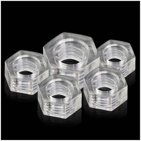 nut,Hexagonal nut, Transparent Hex Nut Acrylic Pc M2.5 M3 M4 M5 M6 M8 M10 Plastic Polycarbonate Nuts in Saudi Arabia