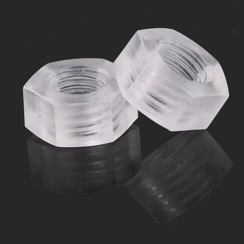 nut,Hexagonal nut, Transparent Hex Nut Acrylic Pc M2.5 M3 M4 M5 M6 M8 M10 Plastic Polycarbonate Nuts in Saudi Arabia