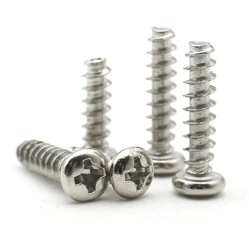 Nickel-Plated Carbon Steel M1.5 M1.6 M1.7 3/4/5-12MM Cross Recessed Round Head Screw 100Pcs(5mm,M1.7 (100pcs)) in Saudi Arabia