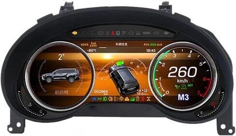 12.3-inch LCD Odometer Compatible For Lexus GX GX470 GX460 2010-2021 Interior Retrofit Kit Digital Dashboard Linux System in Saudi Arabia