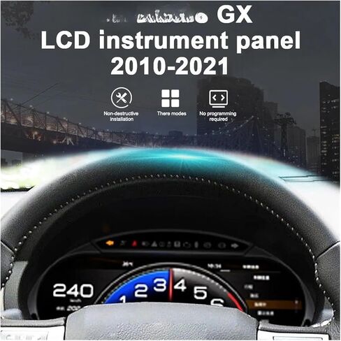 12.3-inch LCD Odometer Compatible For Lexus GX GX470 GX460 2010-2021 Interior Retrofit Kit Digital Dashboard Linux System in Saudi Arabia
