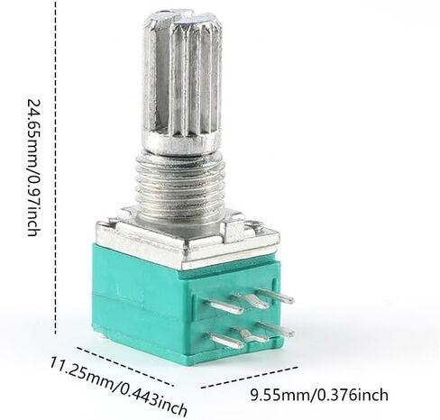 10 قطعة RK097G B10K الجهد المزدوج مكبر للصوت 10K مختومة الجهد 15 مللي متر 6Pin in Saudi Arabia