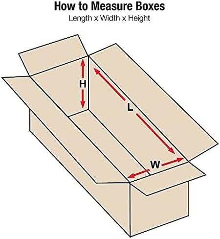 صناديق مموجة من العلامة التجارية بارتنرز، مقاس 24 بوصة × 8 بوصة × 4 بوصة، كرافت، 25/حزمة (2484) in Kuwait